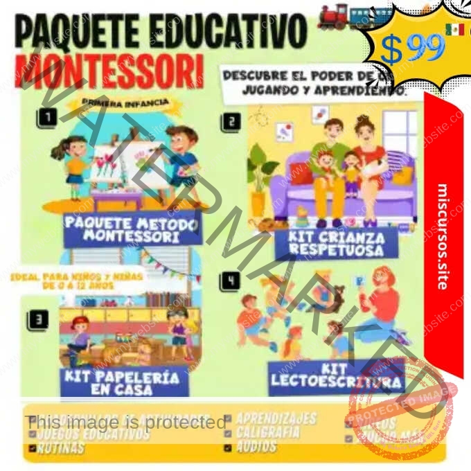 Paquete Educativo Montessori
