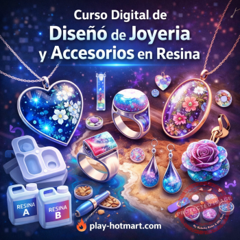 Curso Digital de Diseño de Joyería y Accesorios en Resina