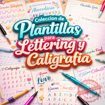 Colección de Plantillas para Lettering y Caligrafía