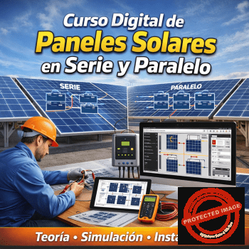 Curso Digital de Paneles Solares en Serie y Paralelo