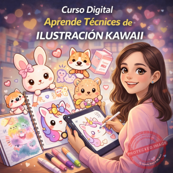 Curso Digital Aprende Técnicas de Ilustración Kawaii