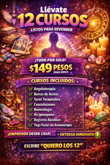 Aprende y genera ingresos ofreciendo cursos de alto interés en bienestar, energía y terapias holísticas