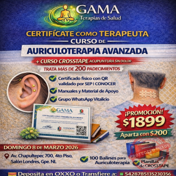 Acceso al Curso Presencial GAMA – Terapias para la Salud